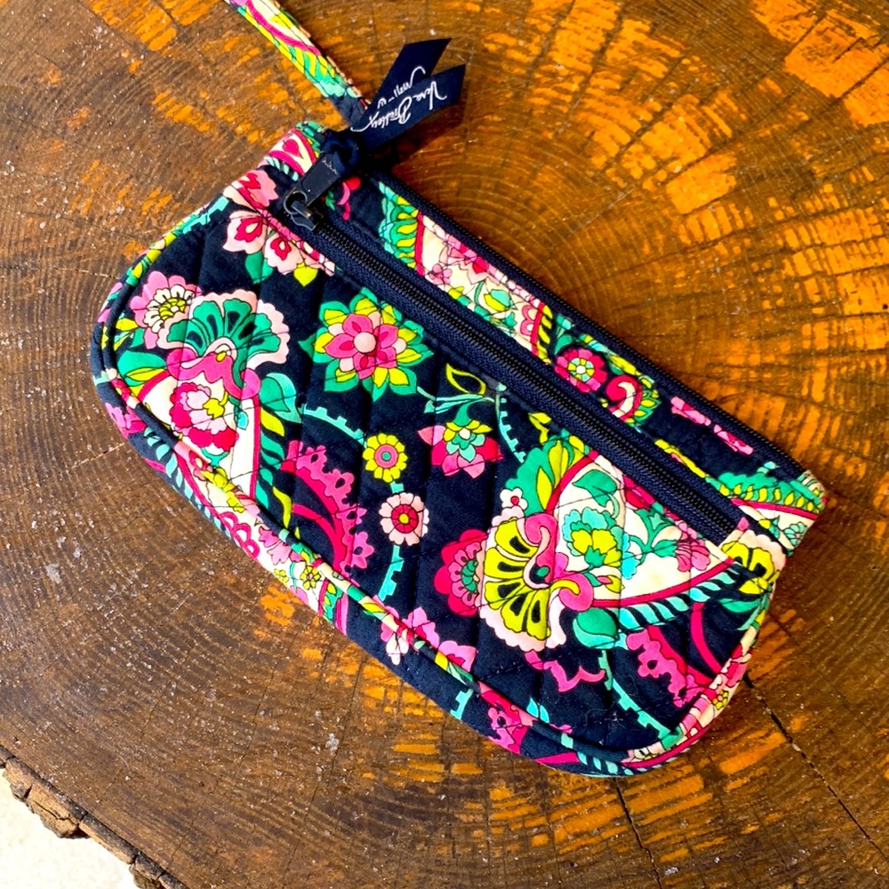 Vera Bradley floral wristlet.